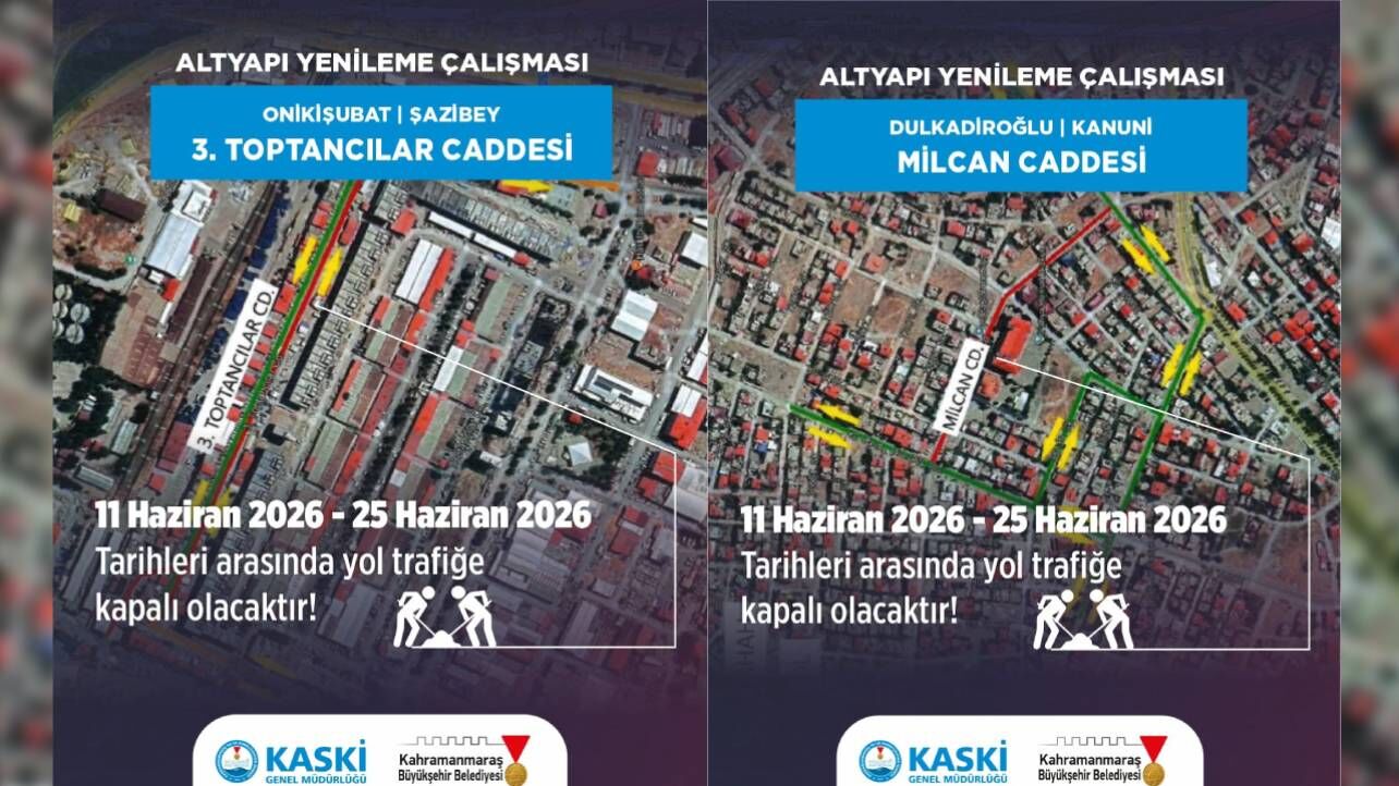 Kahramanmaraşlılar Dikkat! O Yol 15 Gün Trafiğe Kapalı Olacak (1)