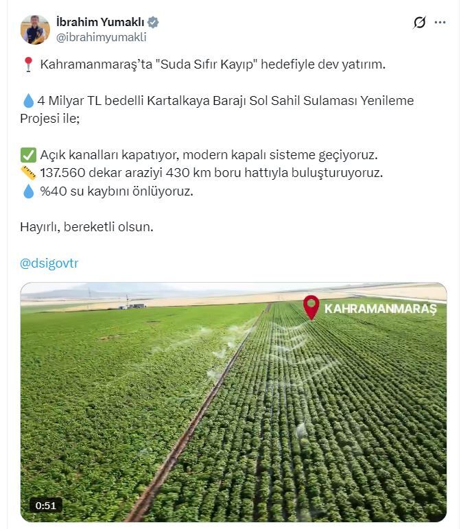 Kahramanmaraş’ta 430 Kilometrelik Boru Hattı İnşa Edilecek-1