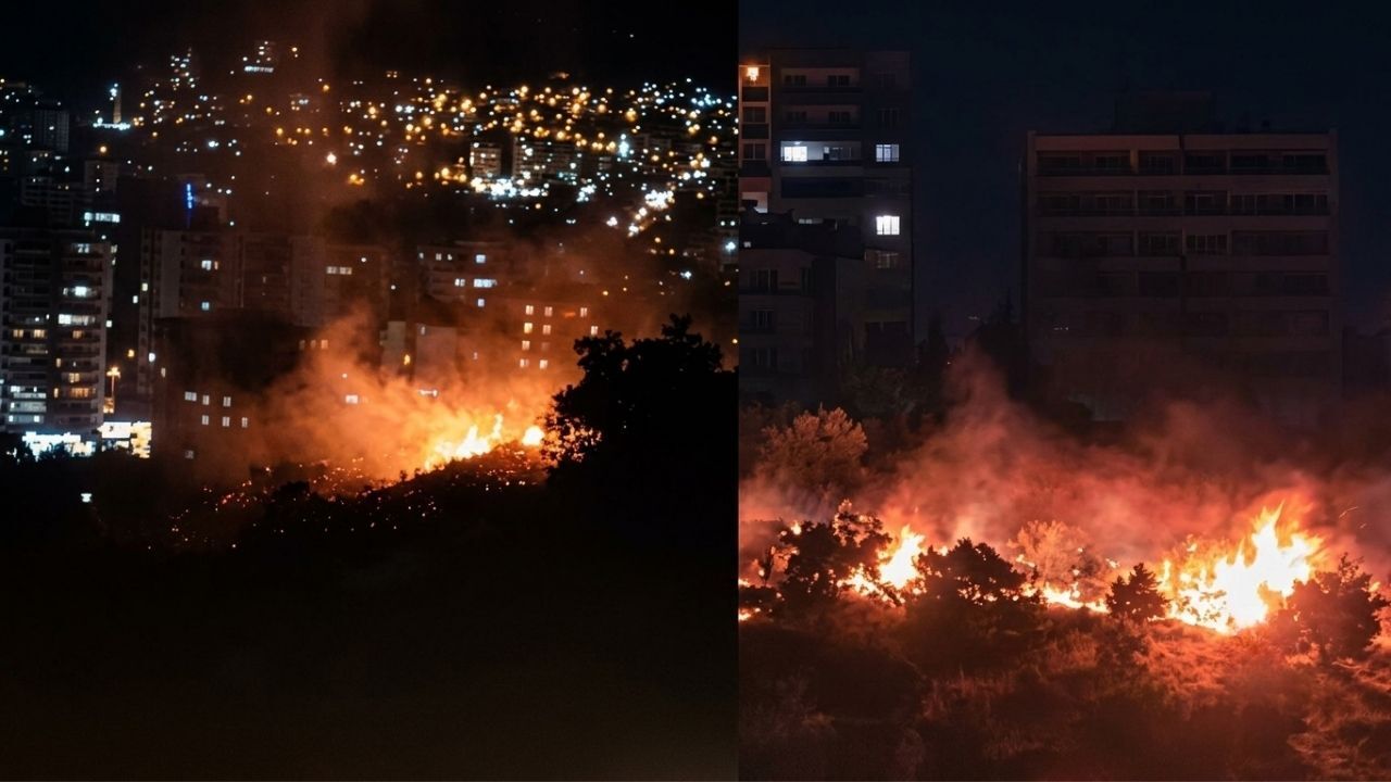 Kahramanmaraş’ta ağaçlık alanda yangın çıktı