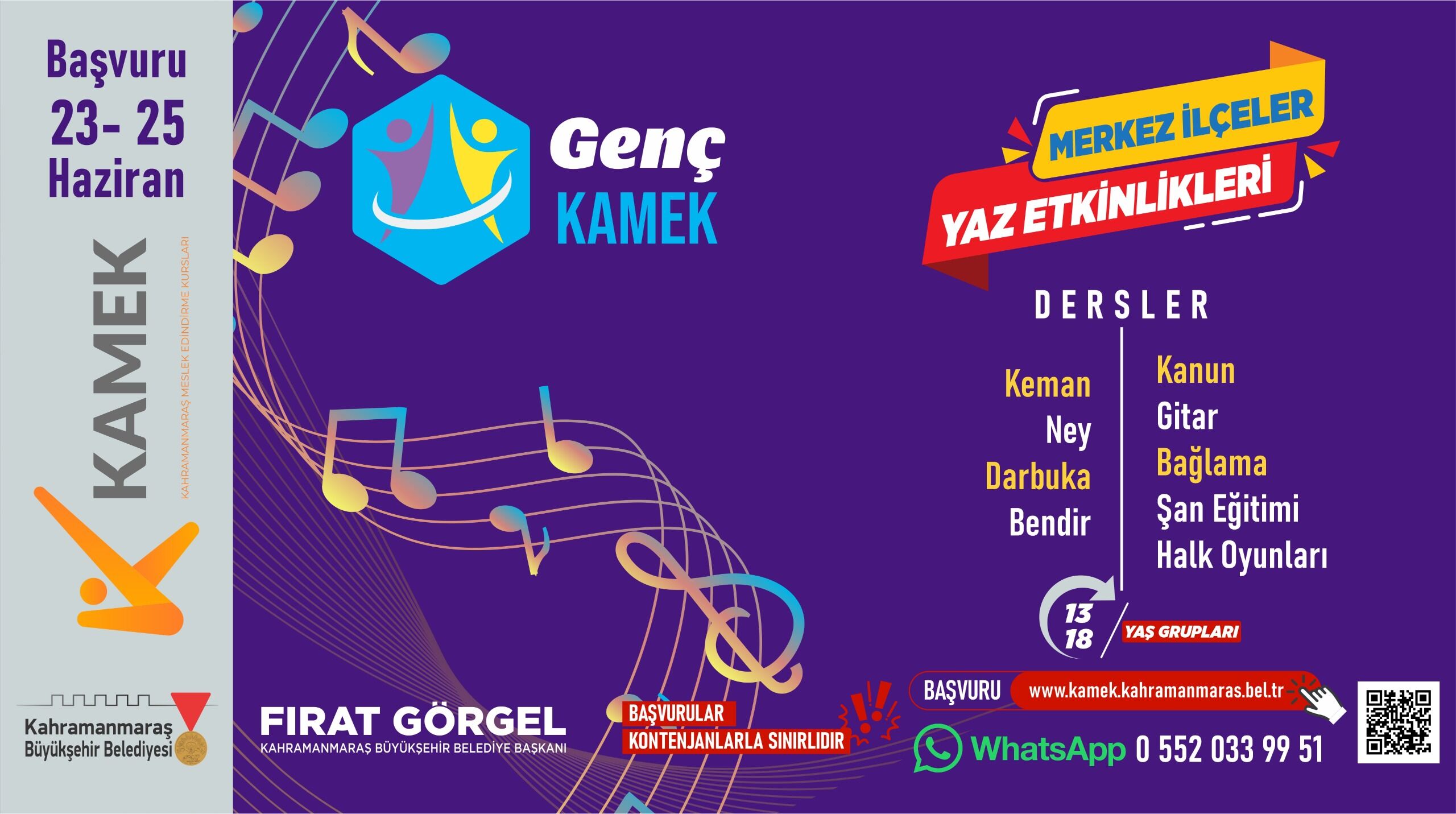 Kahramanmaraş’ta Gençlere Ücretsiz Kurs İmkânı Kamek Başvuruları Açıldı (2)