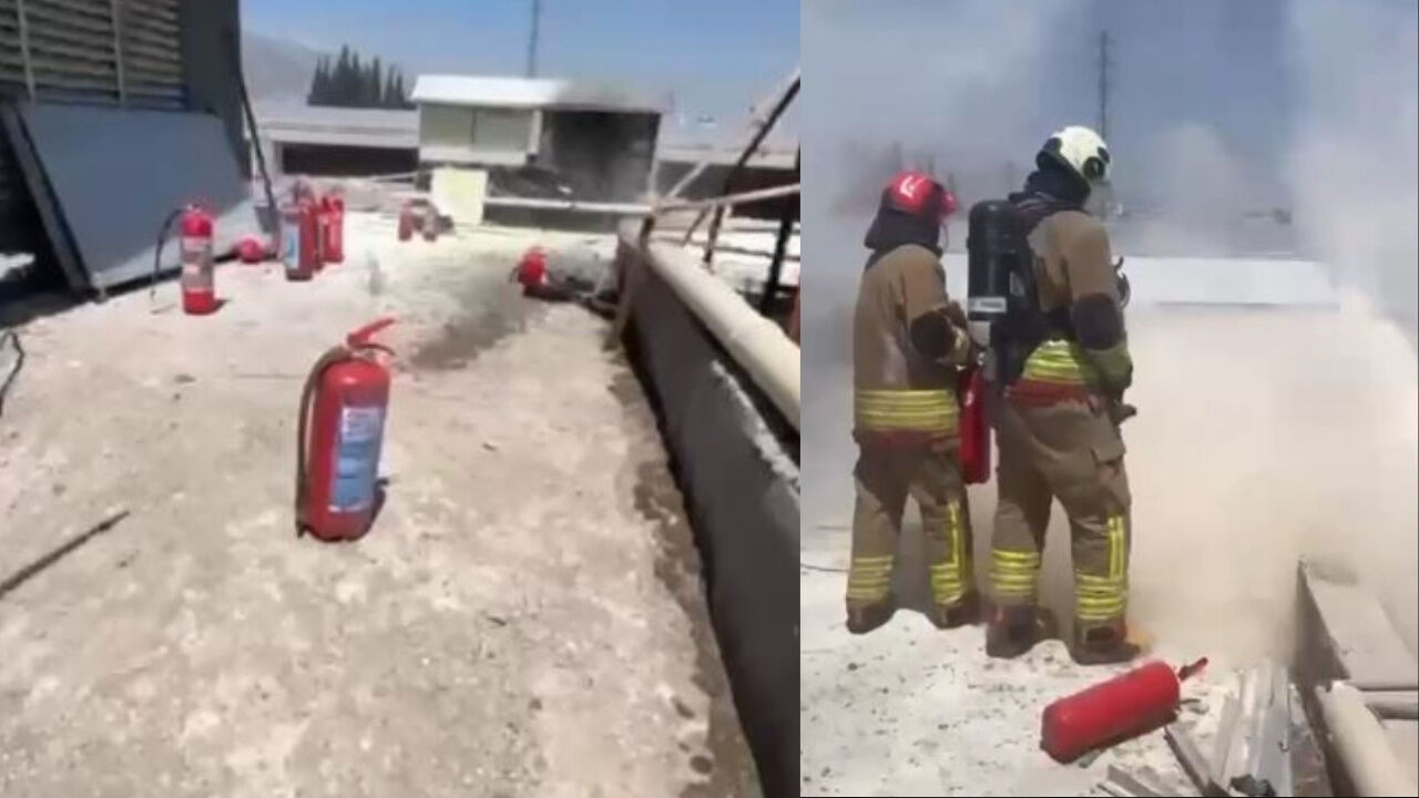 Kahramanmaraş'ta GES Panosunda Yangın! Fabrika Sahasında Korku Dolu Anlar