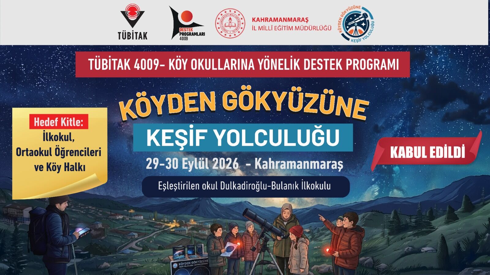 Kahramanmaraş’ta Öğrenciler İçin Uzay Projesi Başlıyor