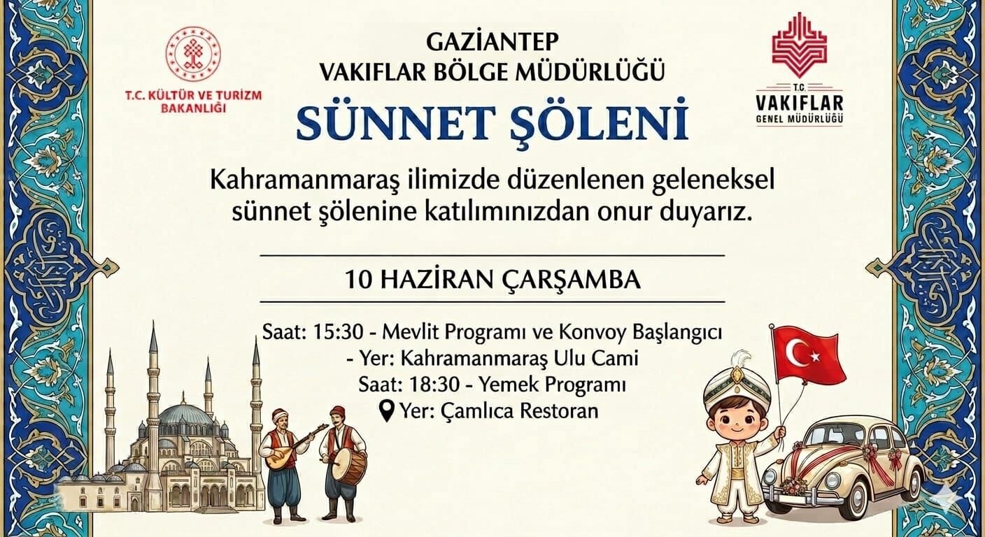 Kahramanmaraş’ta Yarın Toplu Sünnet Şöleni Yapılacak-1