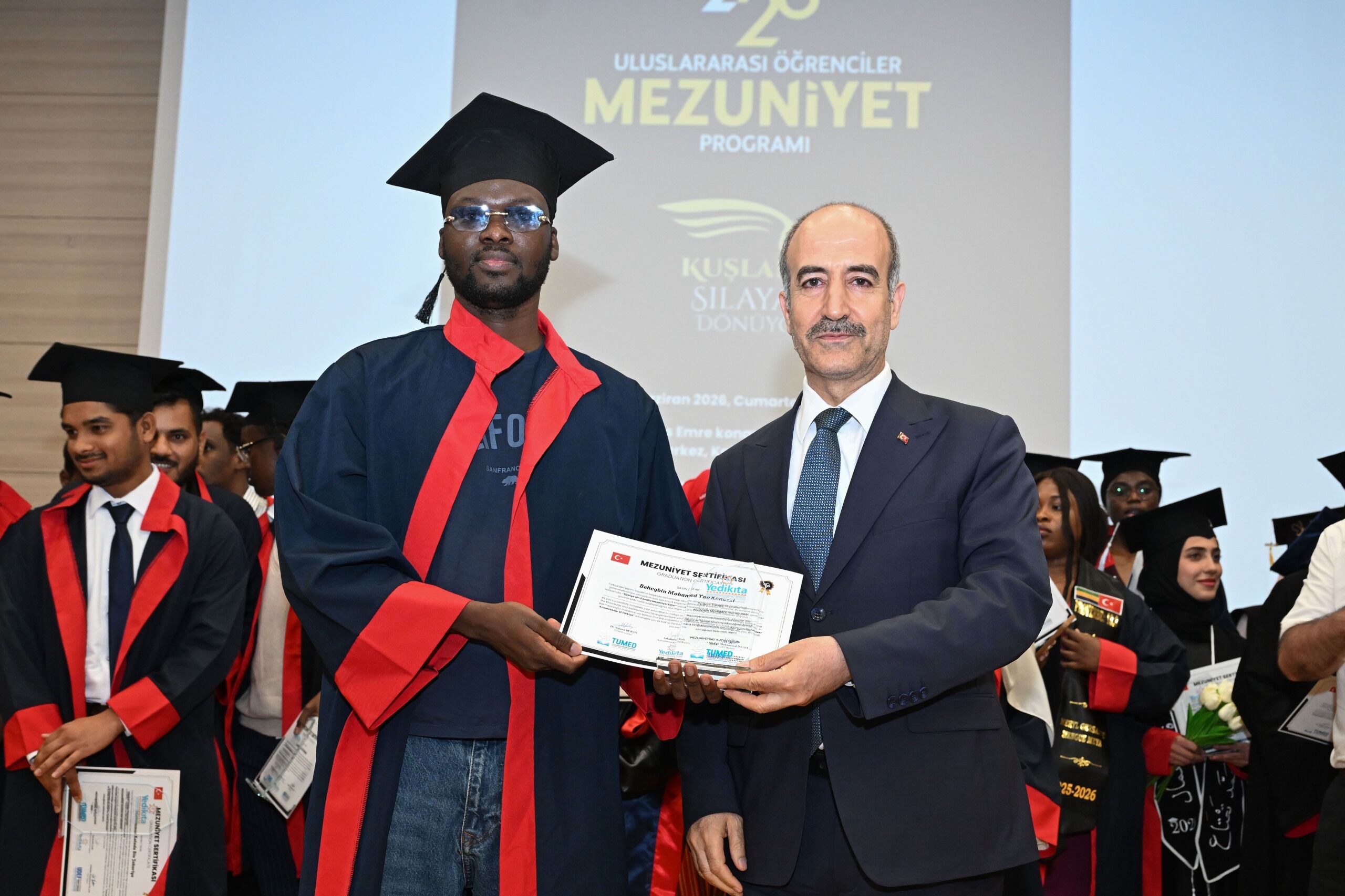 Ksü’de Uluslararası Mezuniyet Coşkusu 30’Dan Fazla Ülkeden Öğrenci Kep Attı (5)