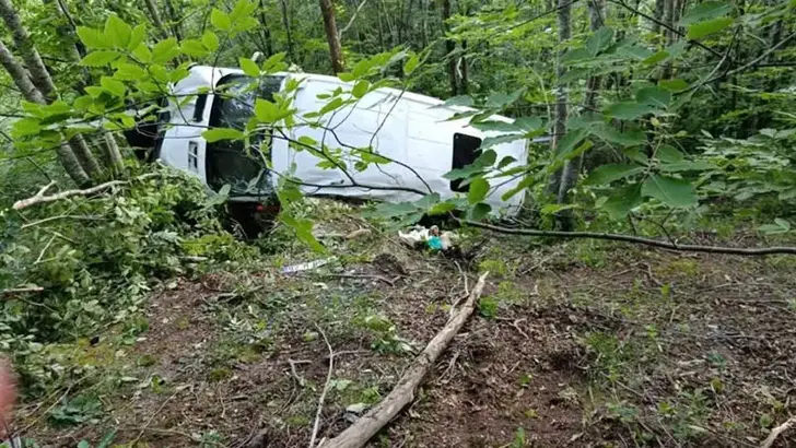 Ordu’da Minibüs Şarampole Yuvarlandı 11 Yaralı (2)