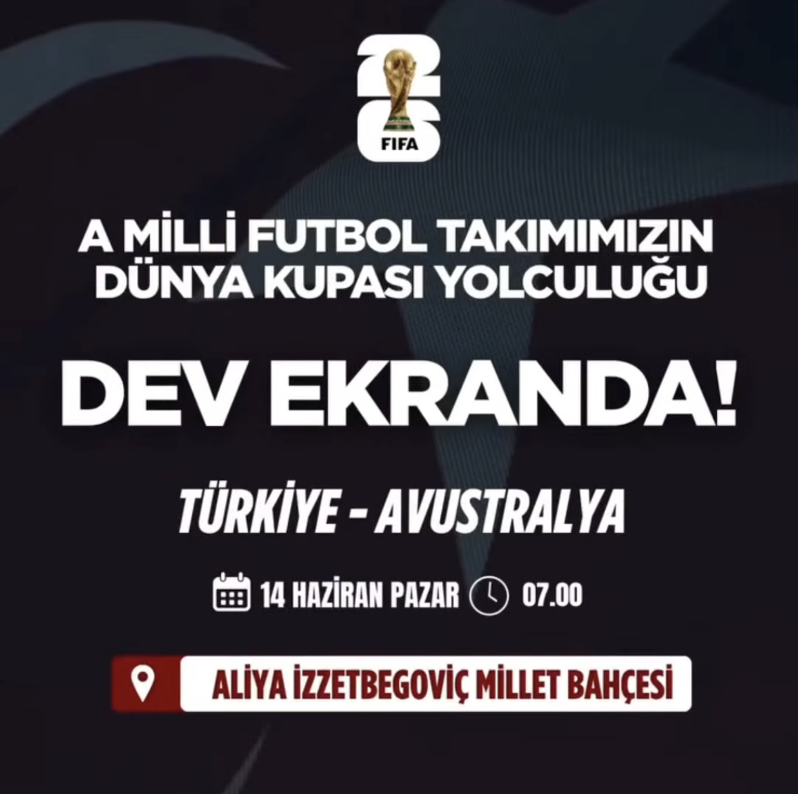 Pazar Sabahı Millî Heyecan Aliya İzzetbegoviç Millet Bahçesi’nde Yaşanacak-1