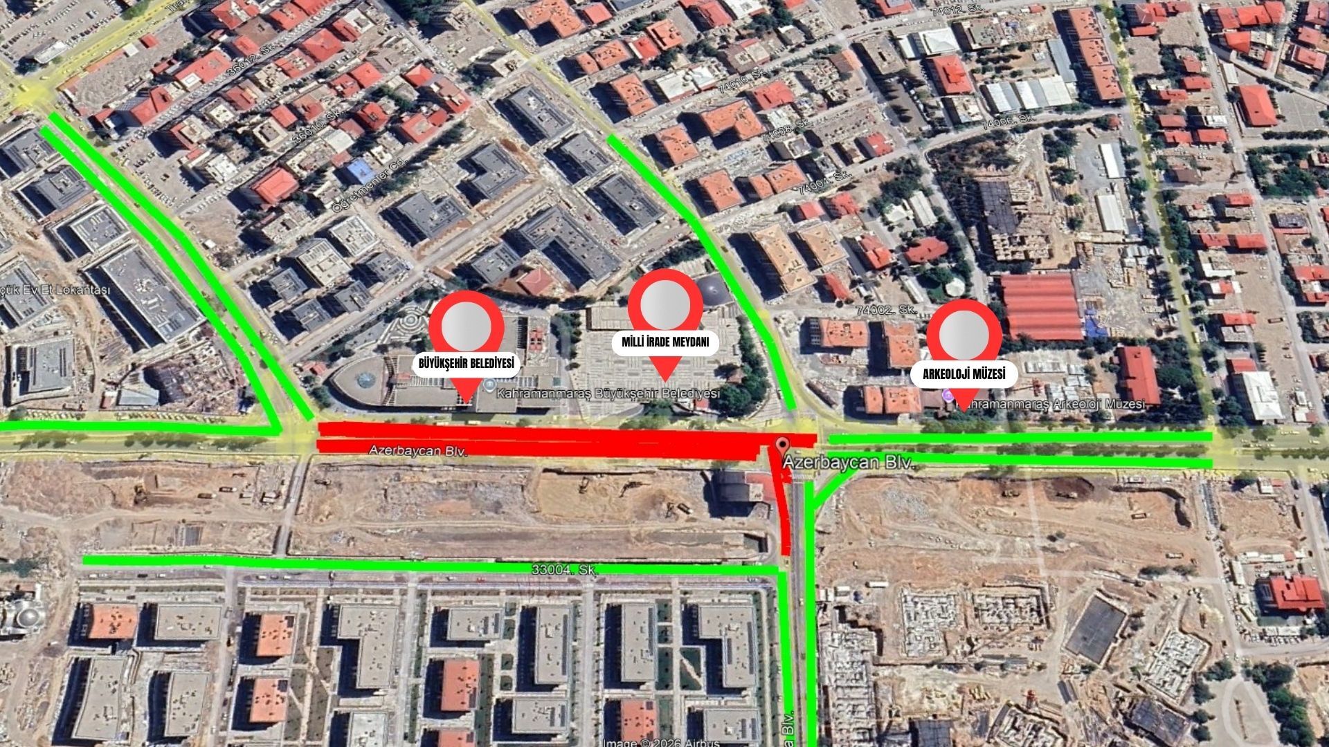 Kahramanmaraş’ta o bulvar 9 gün kapalı olacak