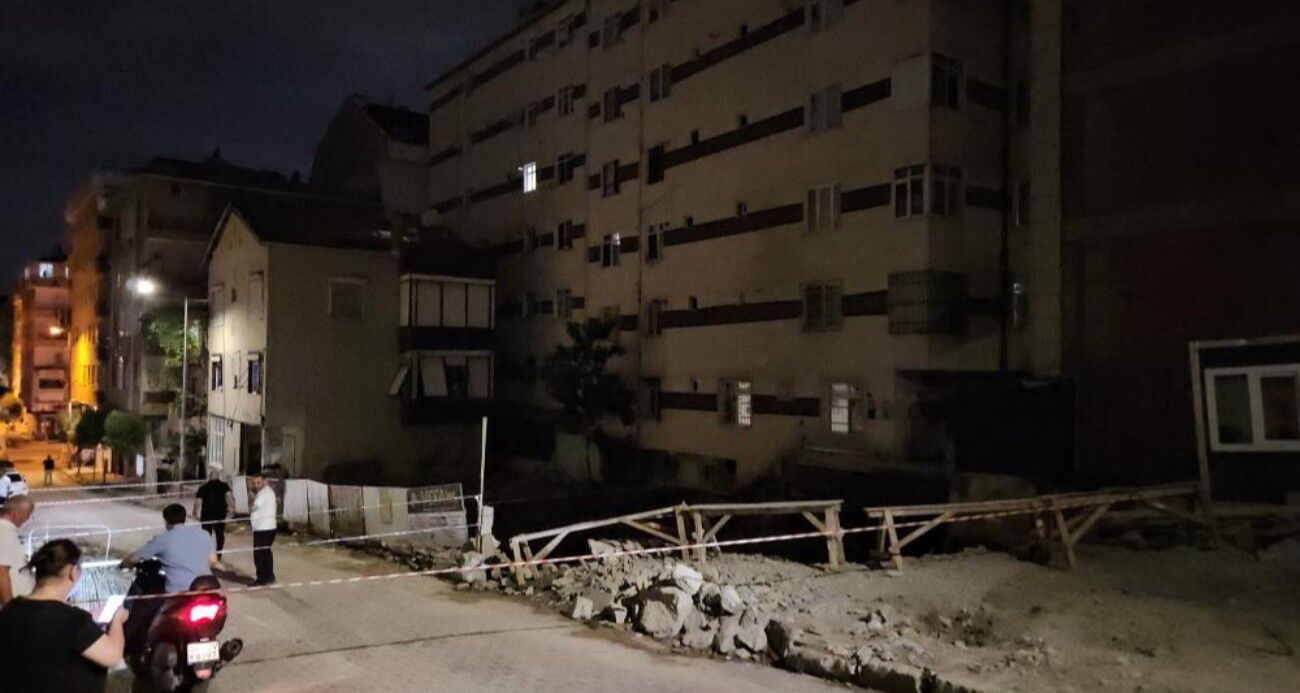 7 katlı binadan çatlama sesi gelince tahliye edildi