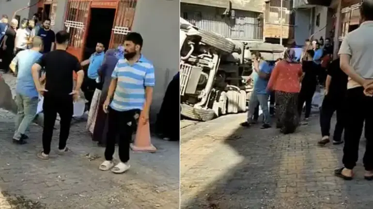 Freni Boşalan Kamyonun Altında Kalan Kız Çocuğu Öldü (1)