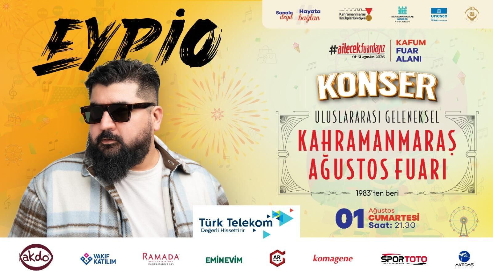 Kahramanmaraş Ağustos Fuarı Programı Belli Oldu (1)