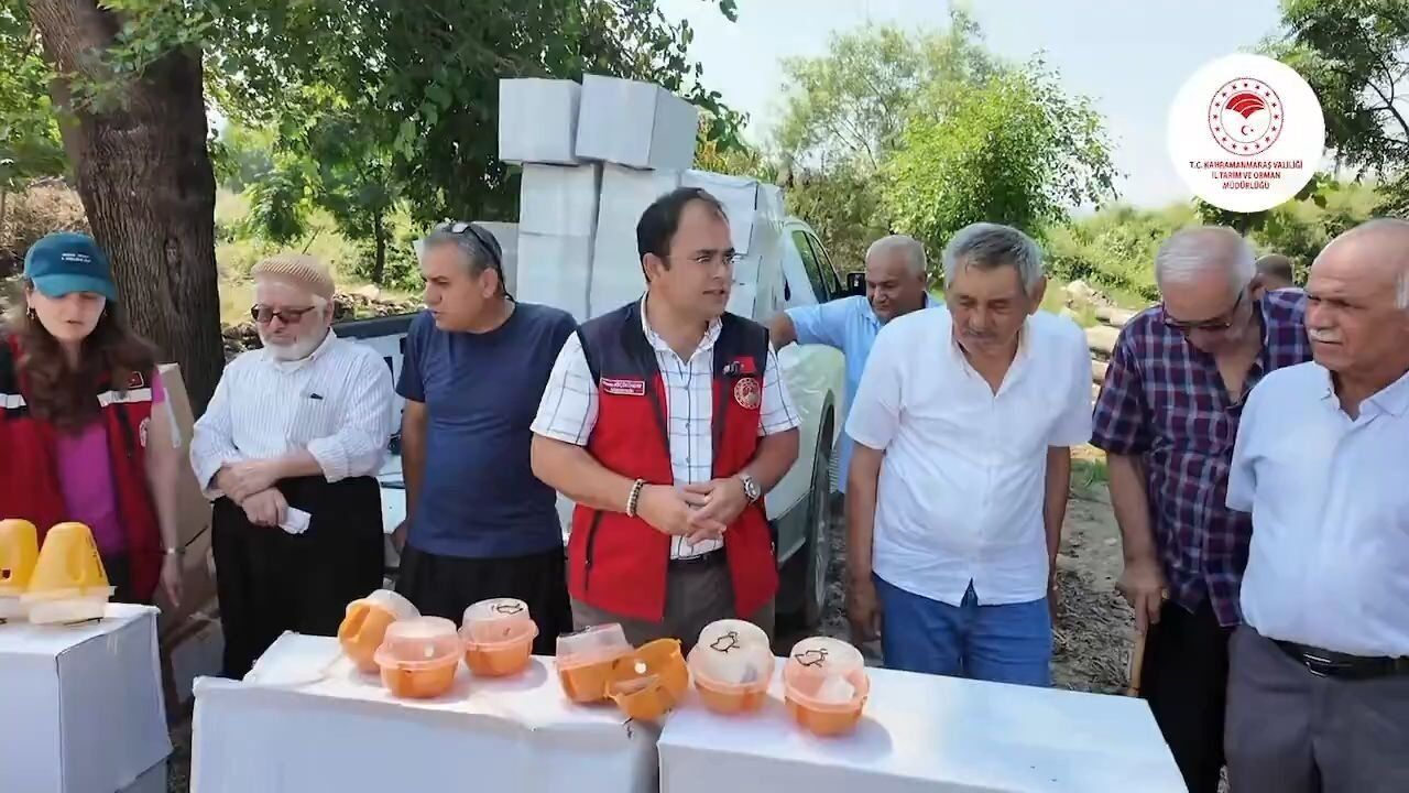 Kahramanmaraş İl Tarım Müdürlüğü'nden Andırın'da tuzak desteği