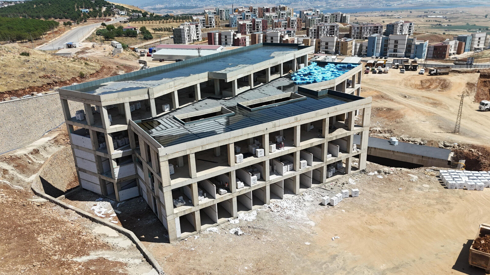Kahramanmaraş'ın Bin Yataklı Yeni Devlet Hastanesinde Çalışmalar Hız Kesmiyor (8)