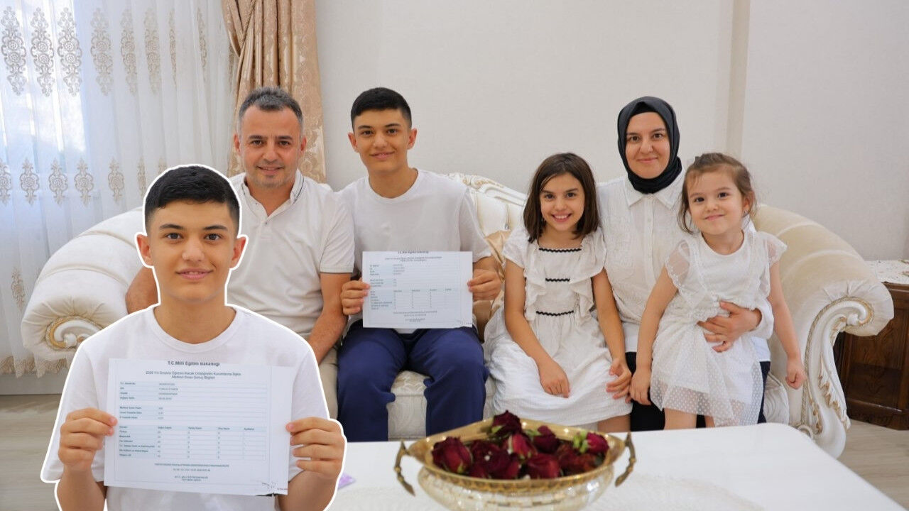 Kahramanmaraşlı depremzede öğrenci LGS’de 500 tam puan aldı