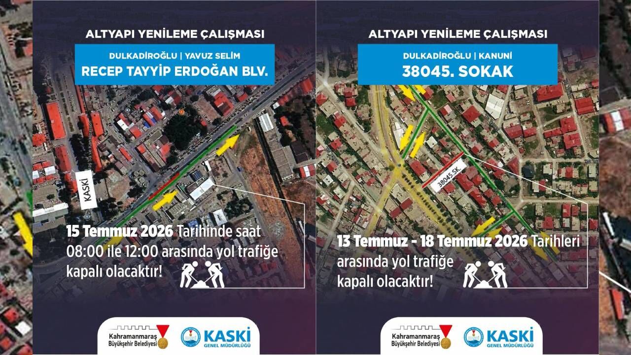 Kahramanmaraşlılar Dikkat! O Yol 20 Gün Trafiğe Kapalı (1)