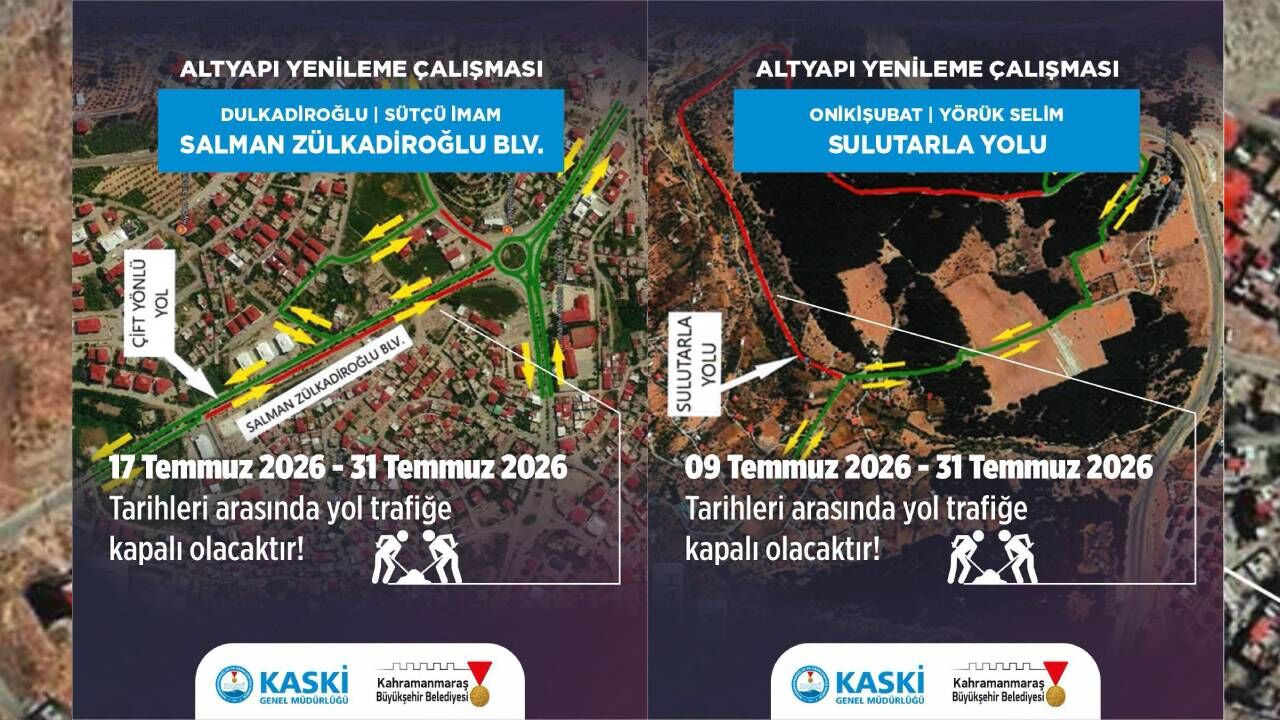 Kahramanmaraşlılar Dikkat! O Yol 23 Gün Trafiğe Kapalı Olacak (1)