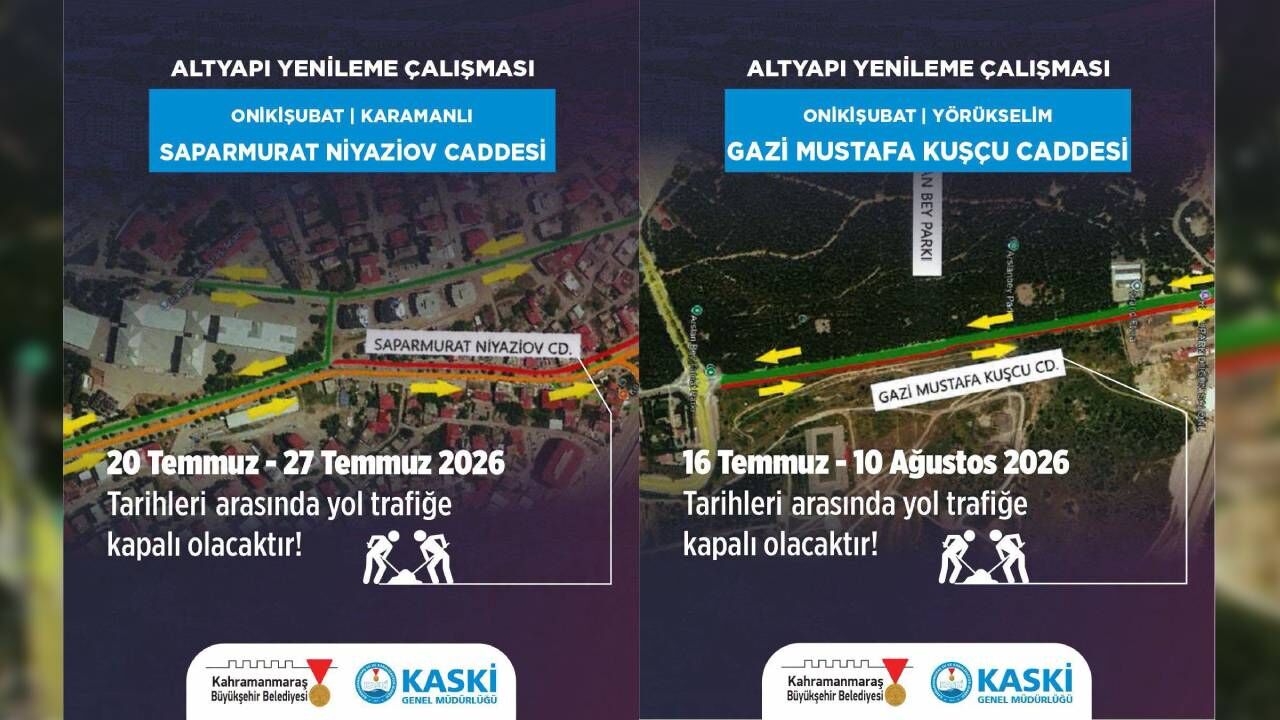 Kahramanmaraşlılar Dikkat! O Yol 25 Gün Trafiğe Kapalı (1)