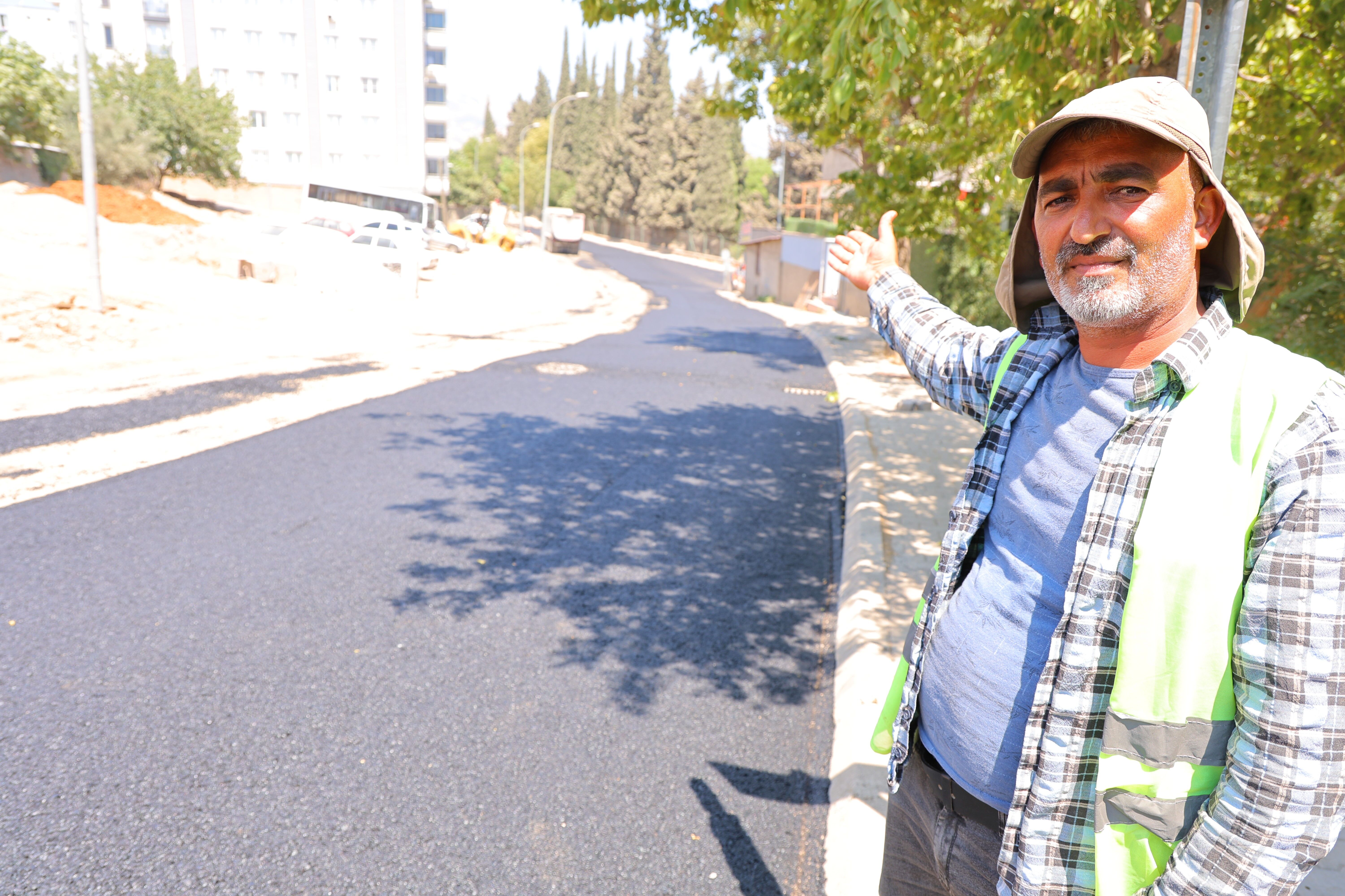 Kahramanmaraş'ta Asfalt İşçilerinden Zorlu Mesai (3)
