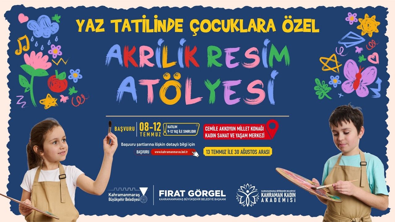 Kahramanmaraş'ta Çocuklar Için Sanat Dolu Yaz Atölyeleri Başlıyor-1