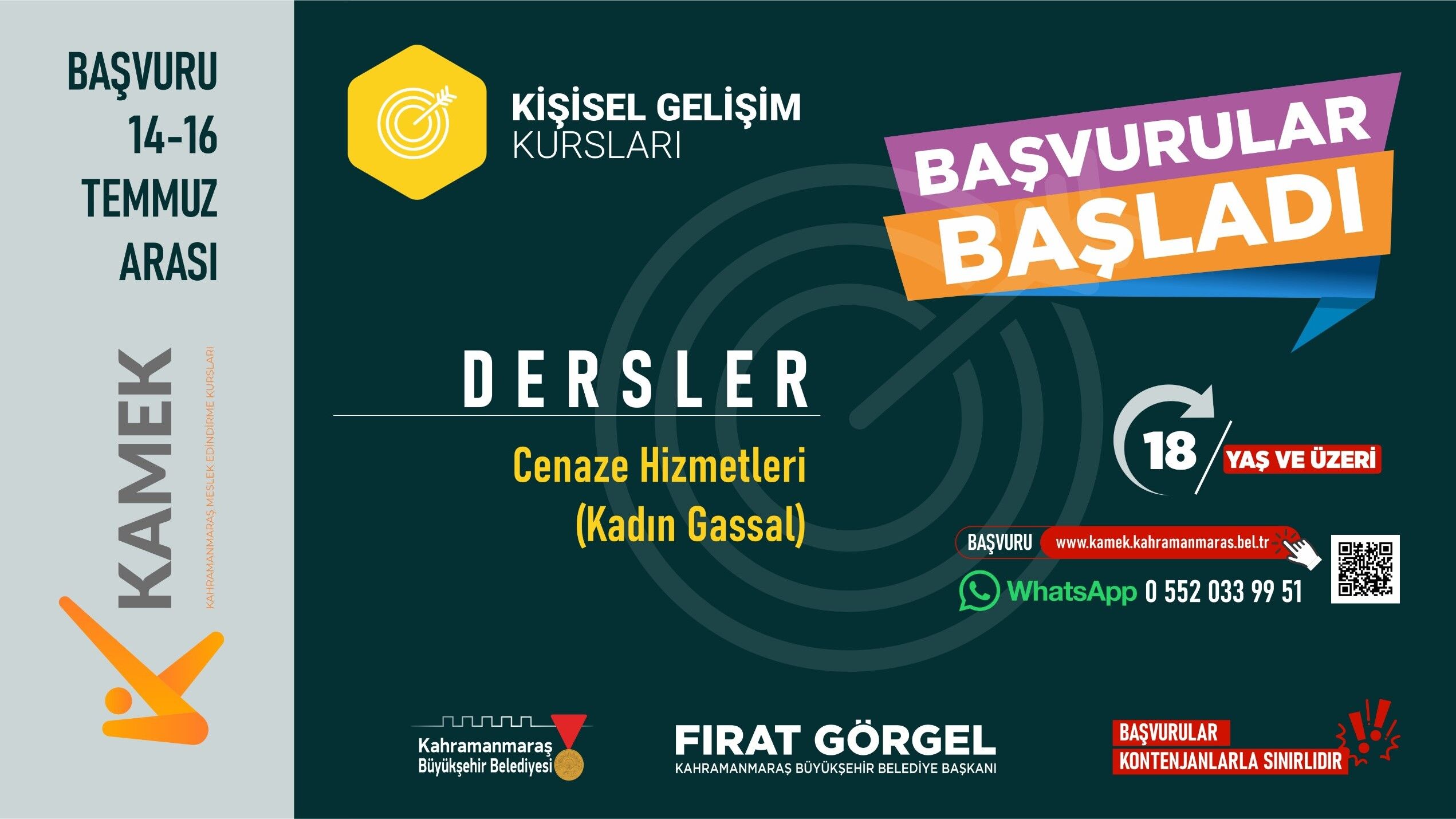 Kahramanmaraş'ta Kadın Gassal Yetiştirilecek! Başvurular Başladı!-1