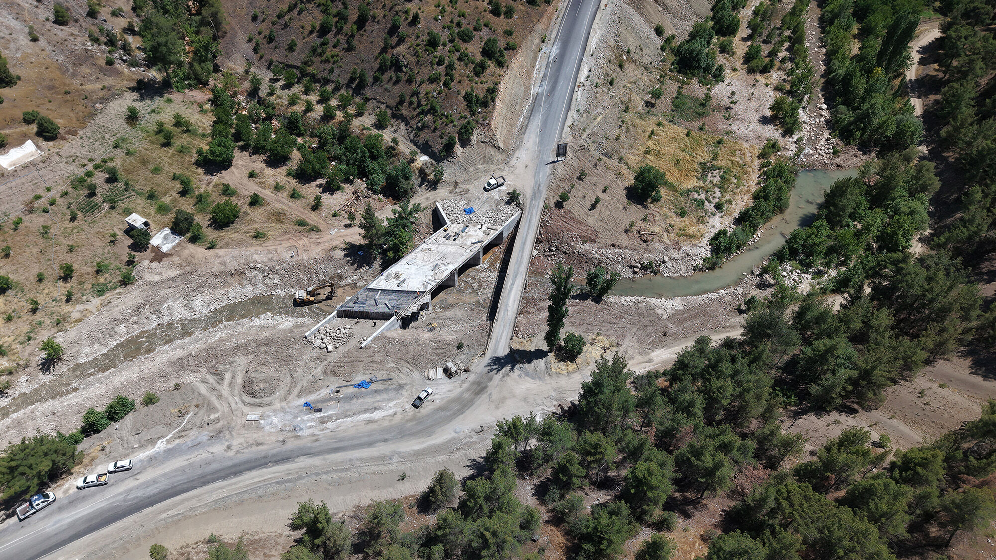 Kahramanmaraş'ta Kırsal Ulaşımı Değiştirecek Proje! Yeni Köprü Yükseliyor (6)