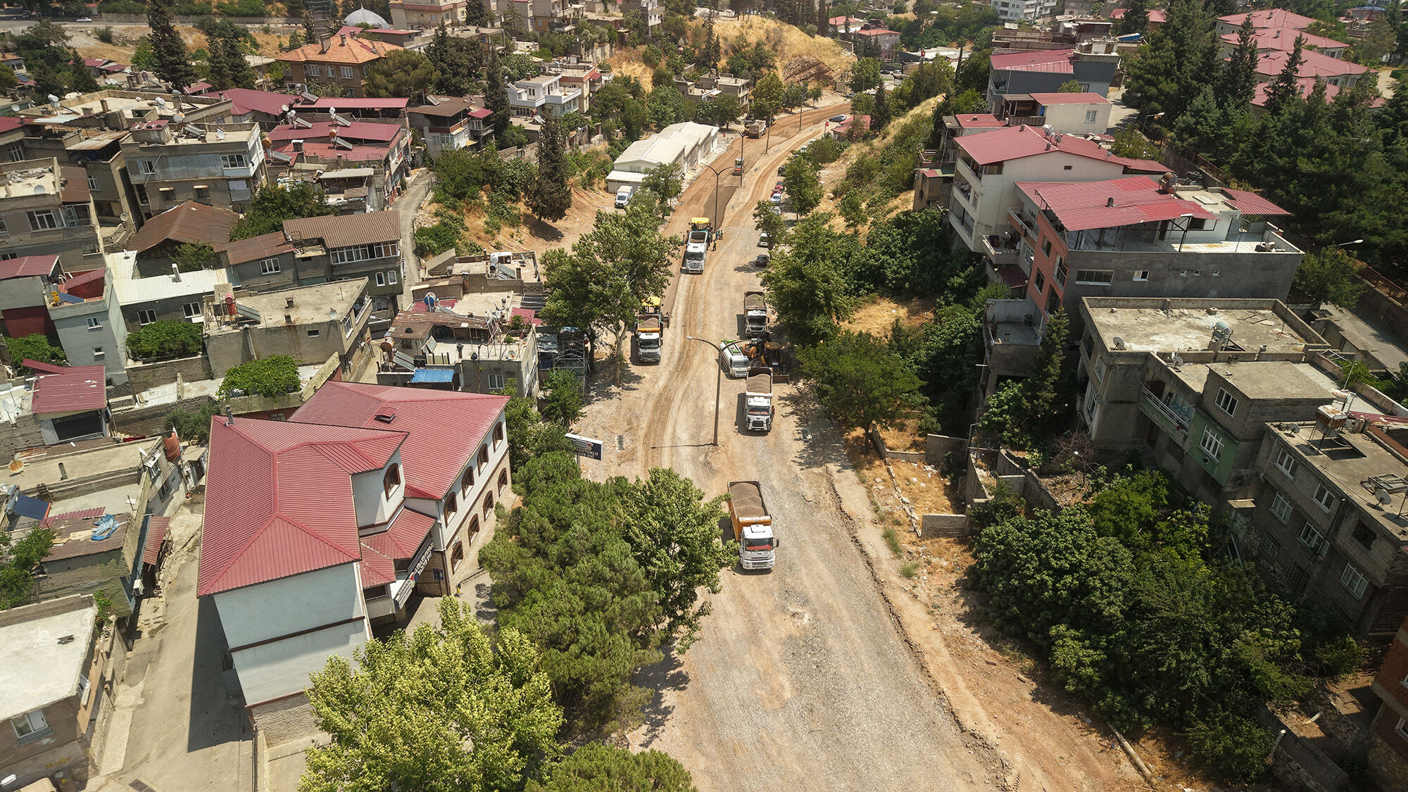 Kahramanmaraş'ta Nursultan Nazarbayev Bulvarı Baştan Sona Yenileniyor (8)