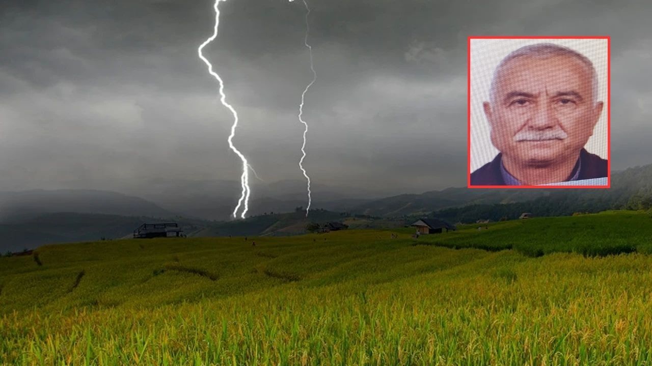 Kahramanmaraş'ta üzerine yıldırım düşen çiftçi öldü