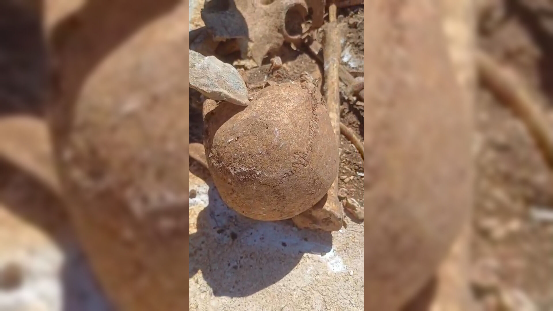 Malatya'da inşaat kazısında insan kemikleri bulundu