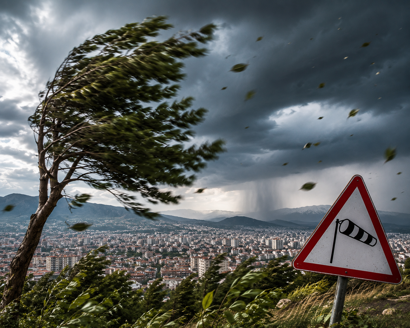 Meteoroloji Kahramanmaraş'ı Uyardı! Fırtına Geliyor, Rüzgar 80 Km'ye Ulaşacak
