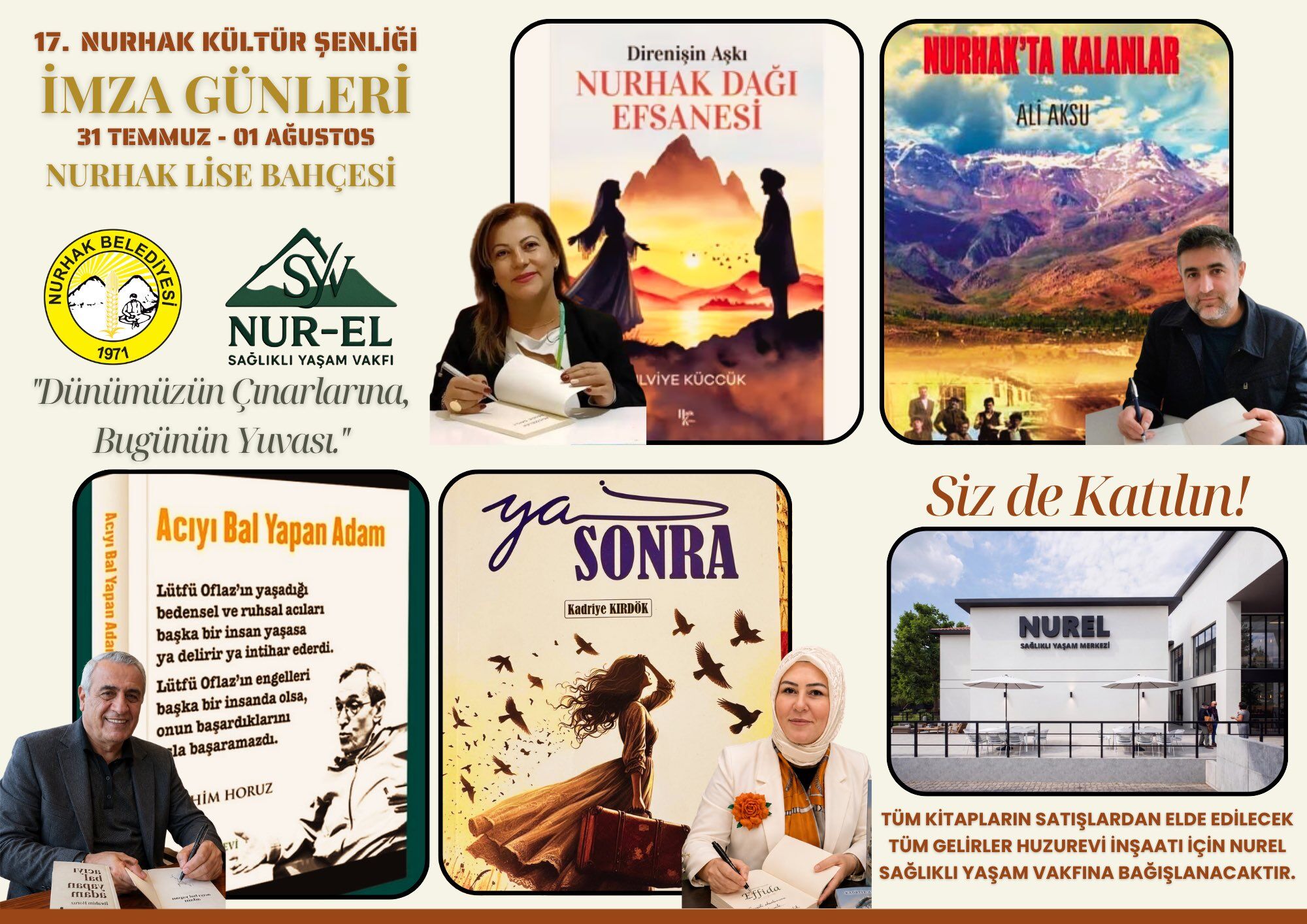 Nurhak Kültür Şenliği Imza Günleri 31 Temmuz 1 Ağustos Tarihlerinde Başlıyor