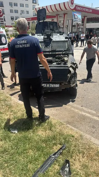 Şırnak'ta Zırhlı Araç, Takla Attı; 2 Polis Yaralı 1