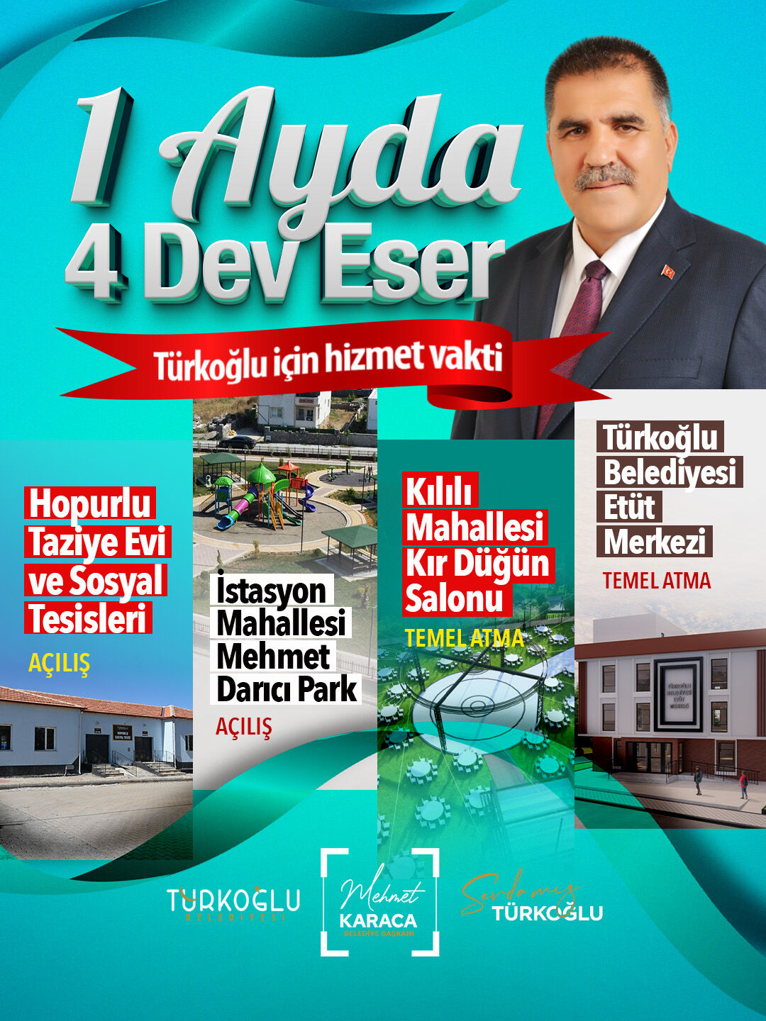Türkoğlu’nda Proje Yağmuru! Sosyal Tesis, Park Ve Eğitim Yatırımları Geliyor