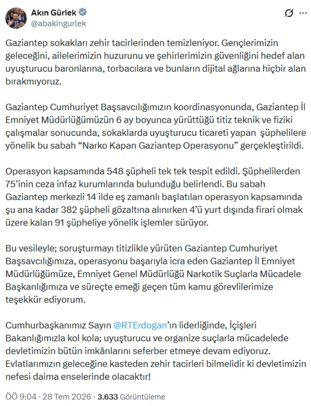 Uyuşturuu Şebekelerine Büyük Darbe! 382 Gözaltı, 91 Şüpheli Aranıyor (1)