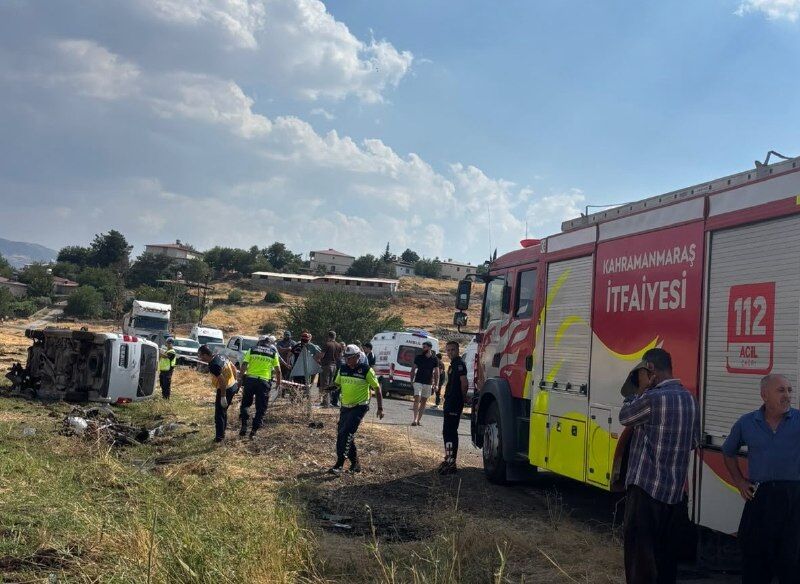 Kahramanmaraş’ta feci kaza: 1 ölü 1 ağır yaralı