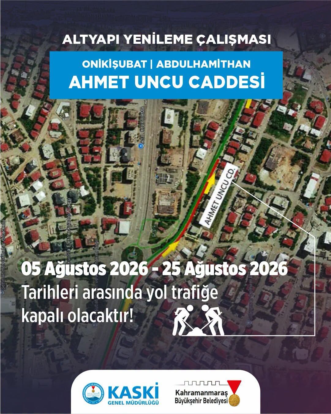 Kahramanmaraşlılar dikkat! O yol 29 gün trafiğe kapalı-1