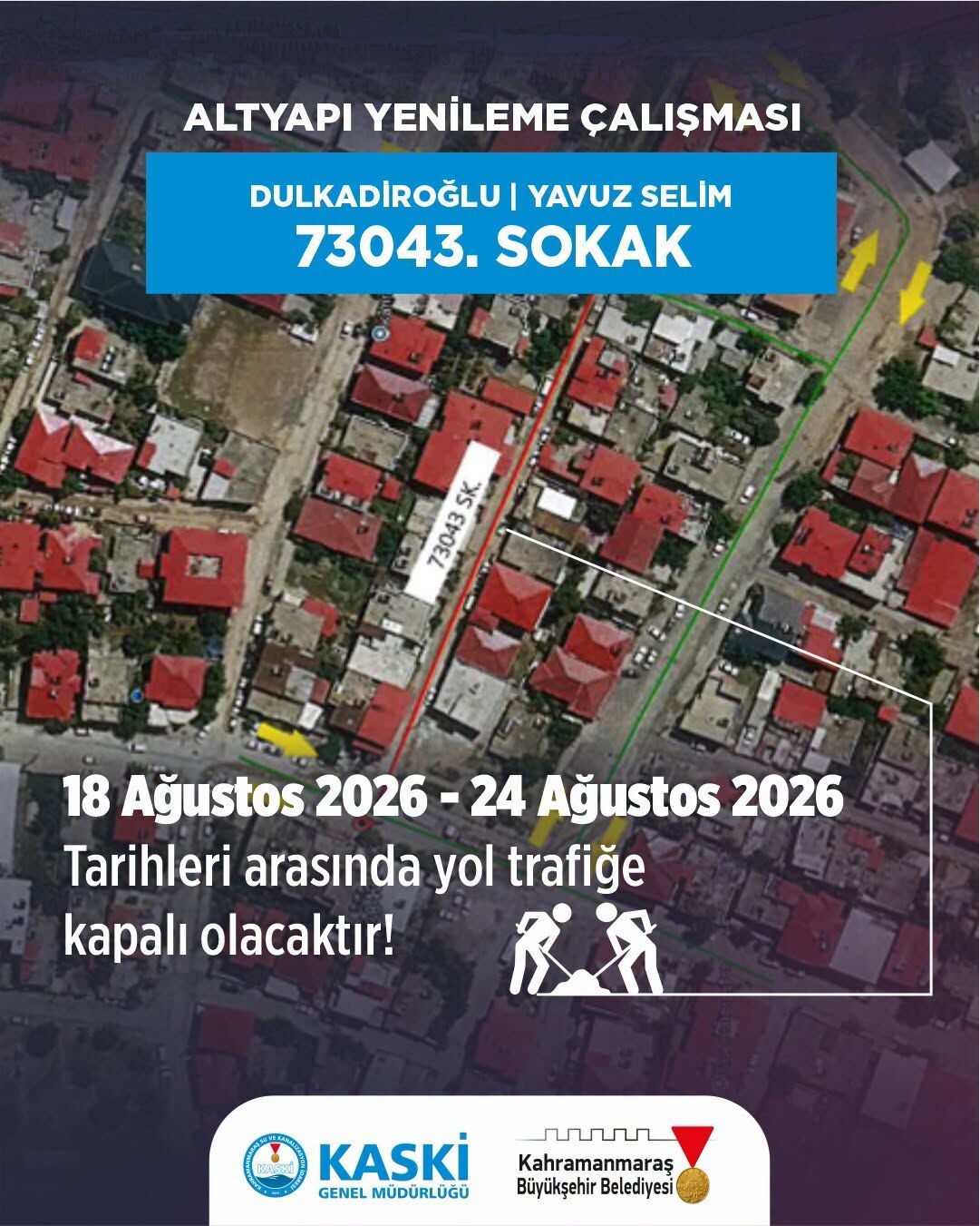 Kahramanmaraşlılar dikkat! O cadde 20 gün trafiğe kapalı-1