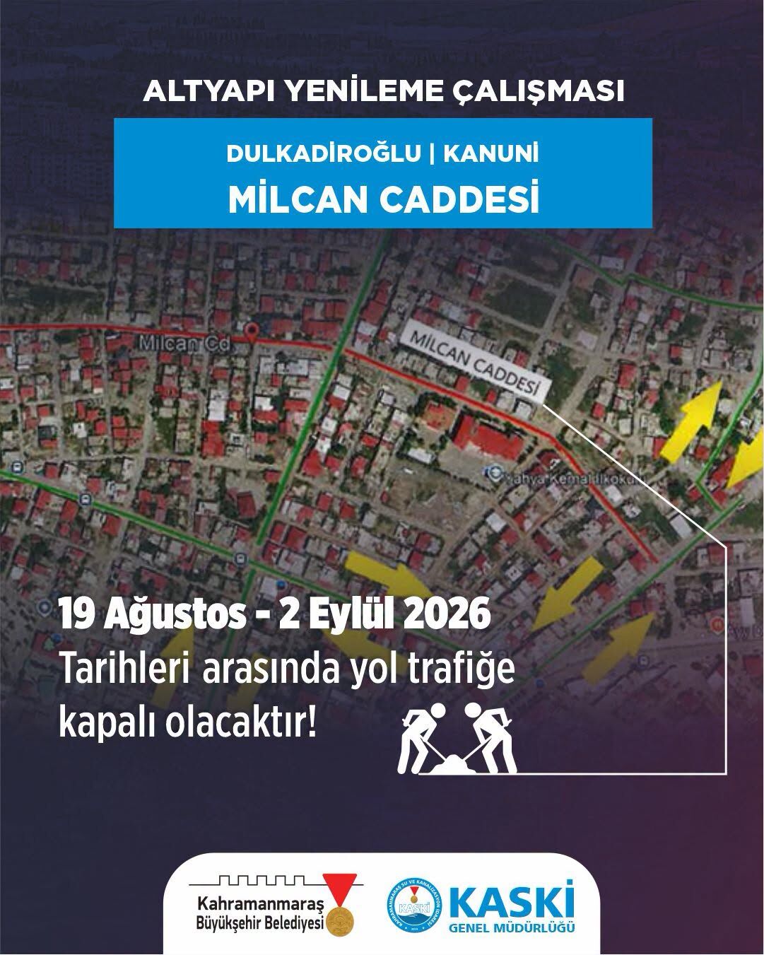 Kahramanmaraşlılar dikkat! O bölge 15 gün trafiğe kapalı-1