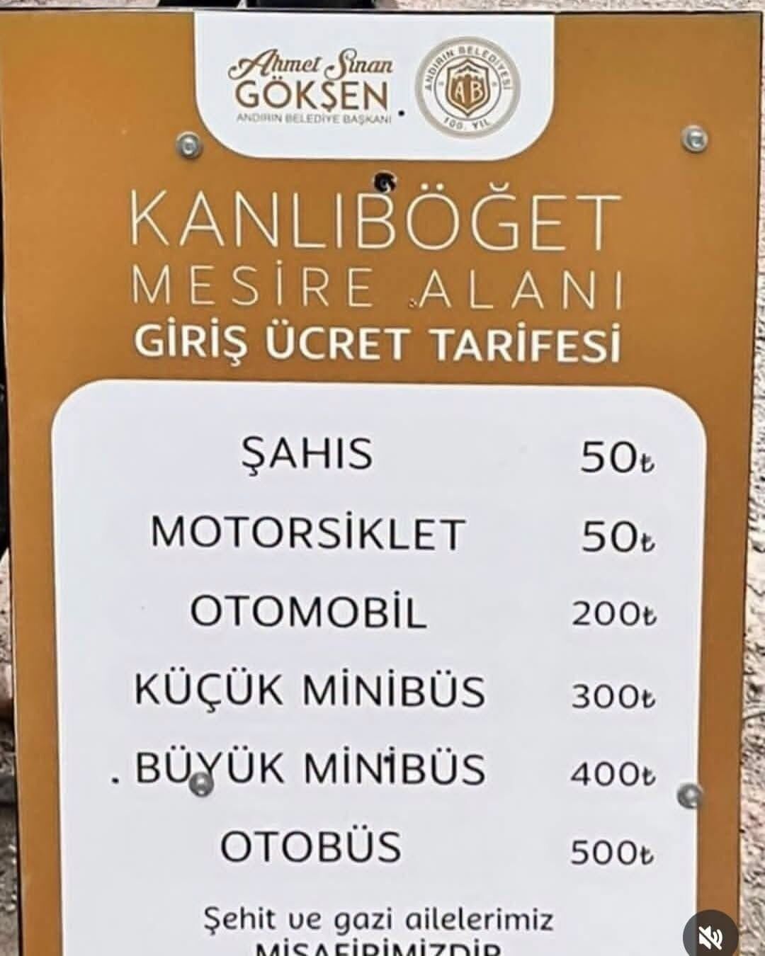 Kahramanmaraş Kanlıböğet'te giriş ücretleri belli oldu-1
