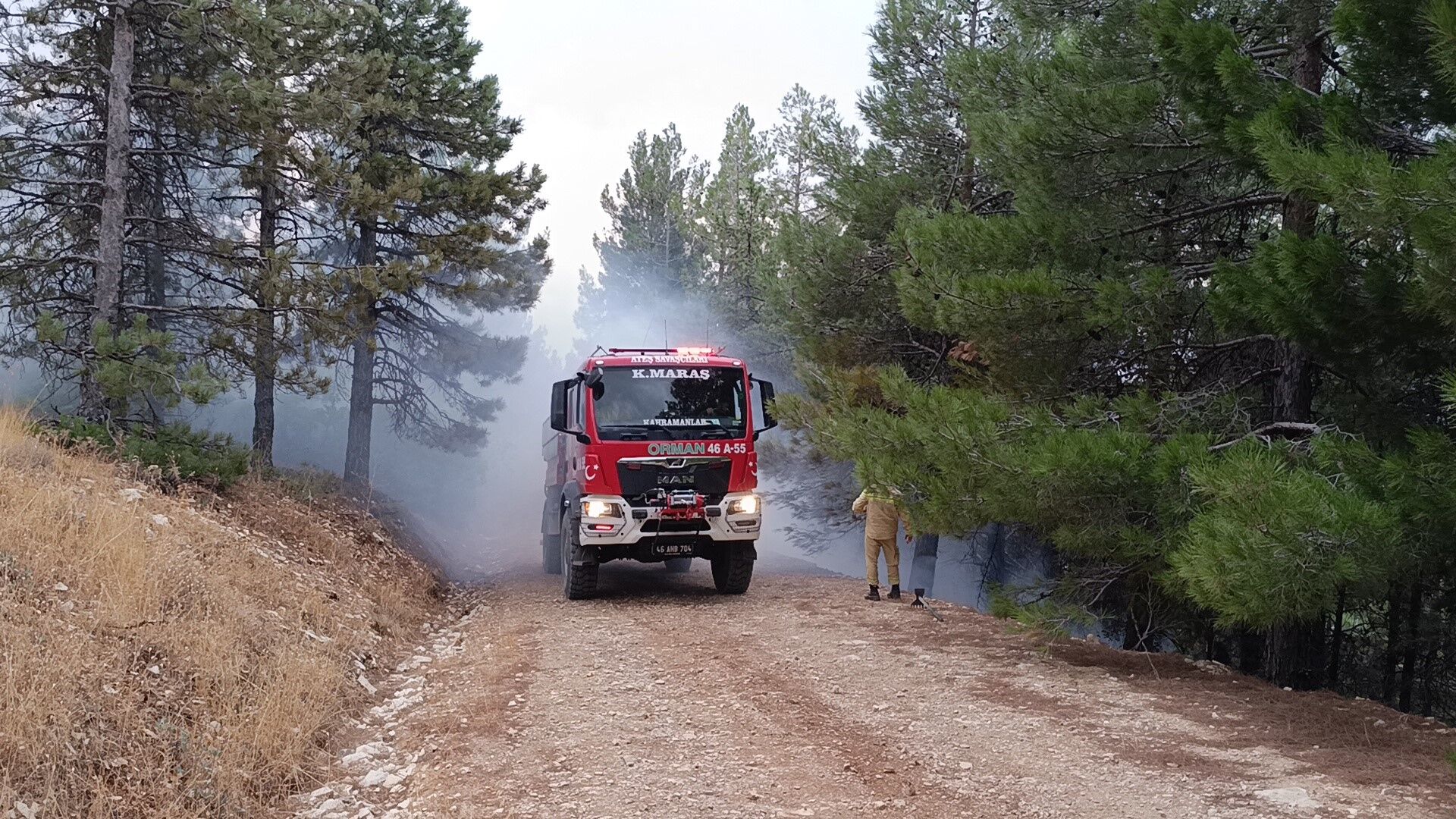 Kahramanmaraş’ta orman yangınları ekiplerin müdahalesiyle söndürüldü
