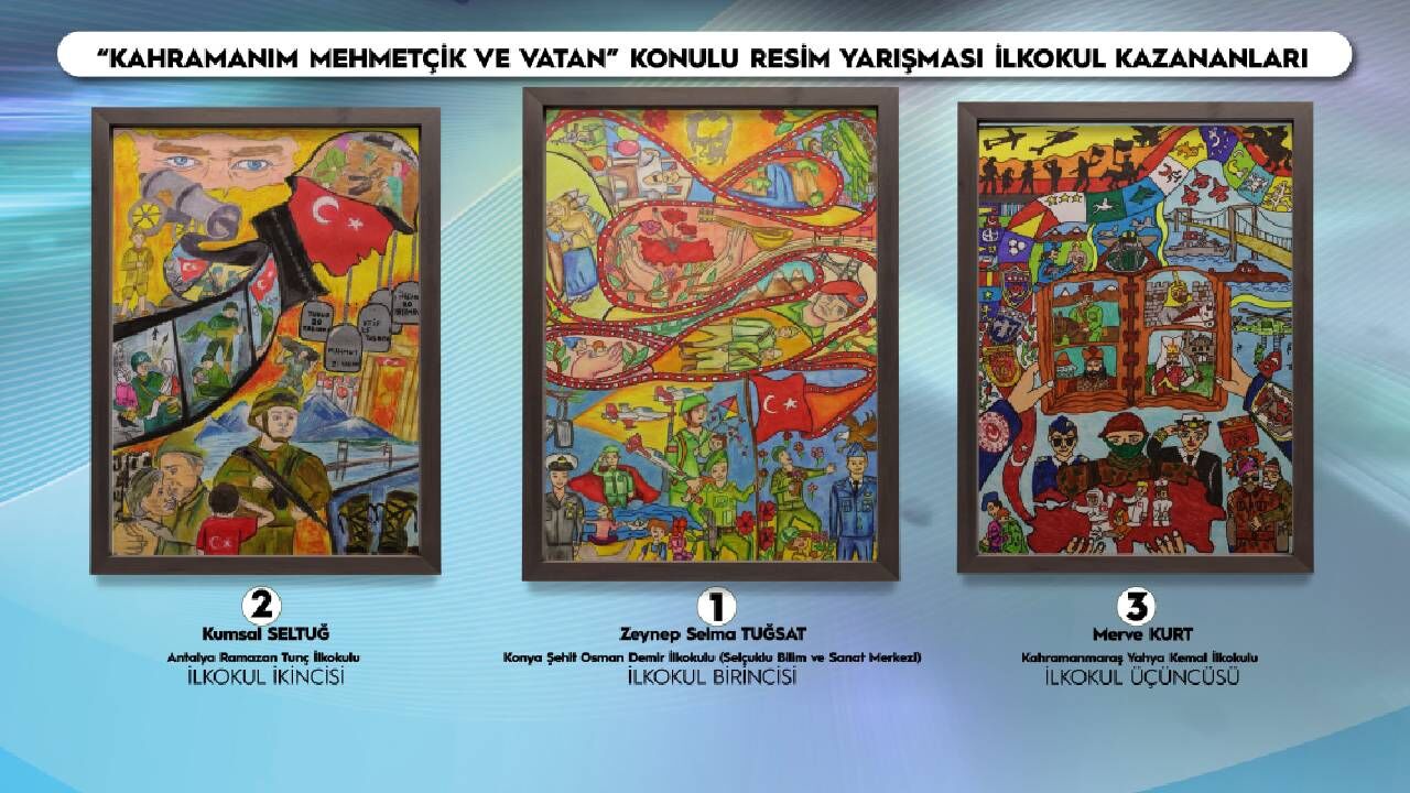 Kahramanmaraşlı Merve’nin Mehmetçik sevgisi Türkiye 3.'lüğü getirdi