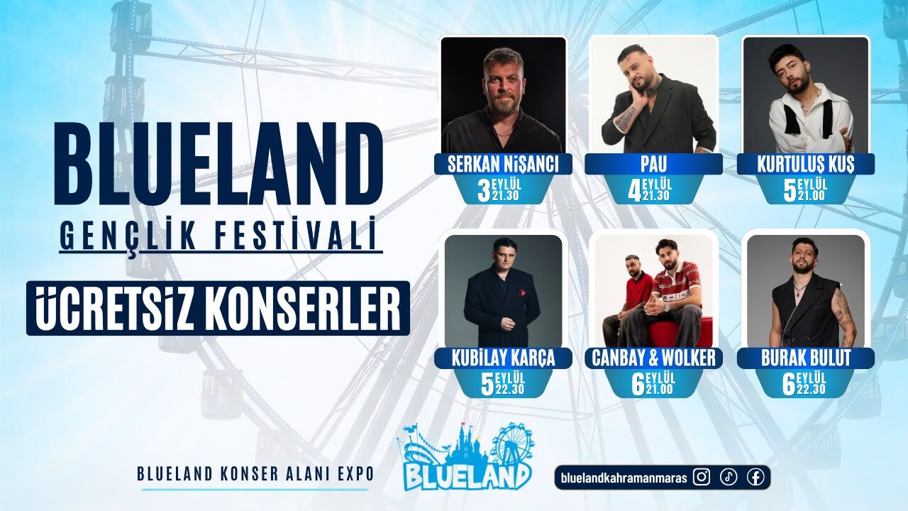 Blueland’dan Gençlere Dört Günlük Ücretsiz Konser Şöleni