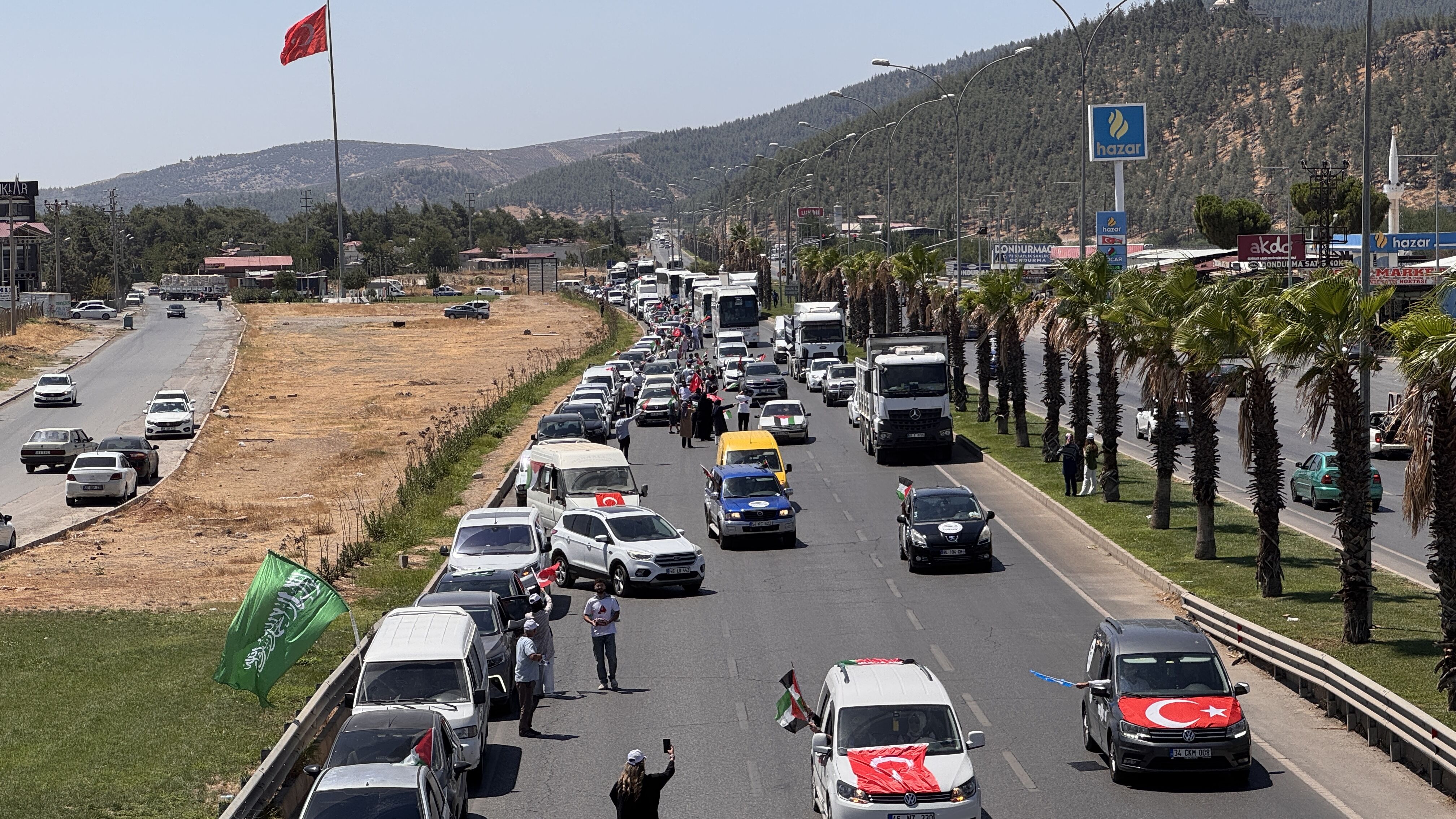 Bosna Hersek'ten Yola Çıkan Filistin Konvoyu Kahramanmaraş'a Ulaştı (3)