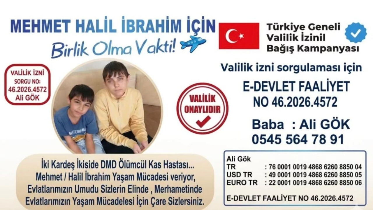 Dmd Hastası Mehmet Ve Halil İbrahim Kardeşler Yardım Bekliyor