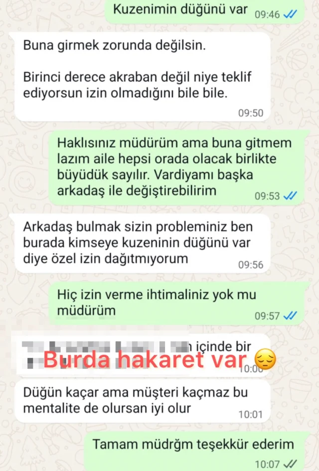 Düğün Için Izin Isteyen Market Çalışanına Müdüründen Skandal Cevap