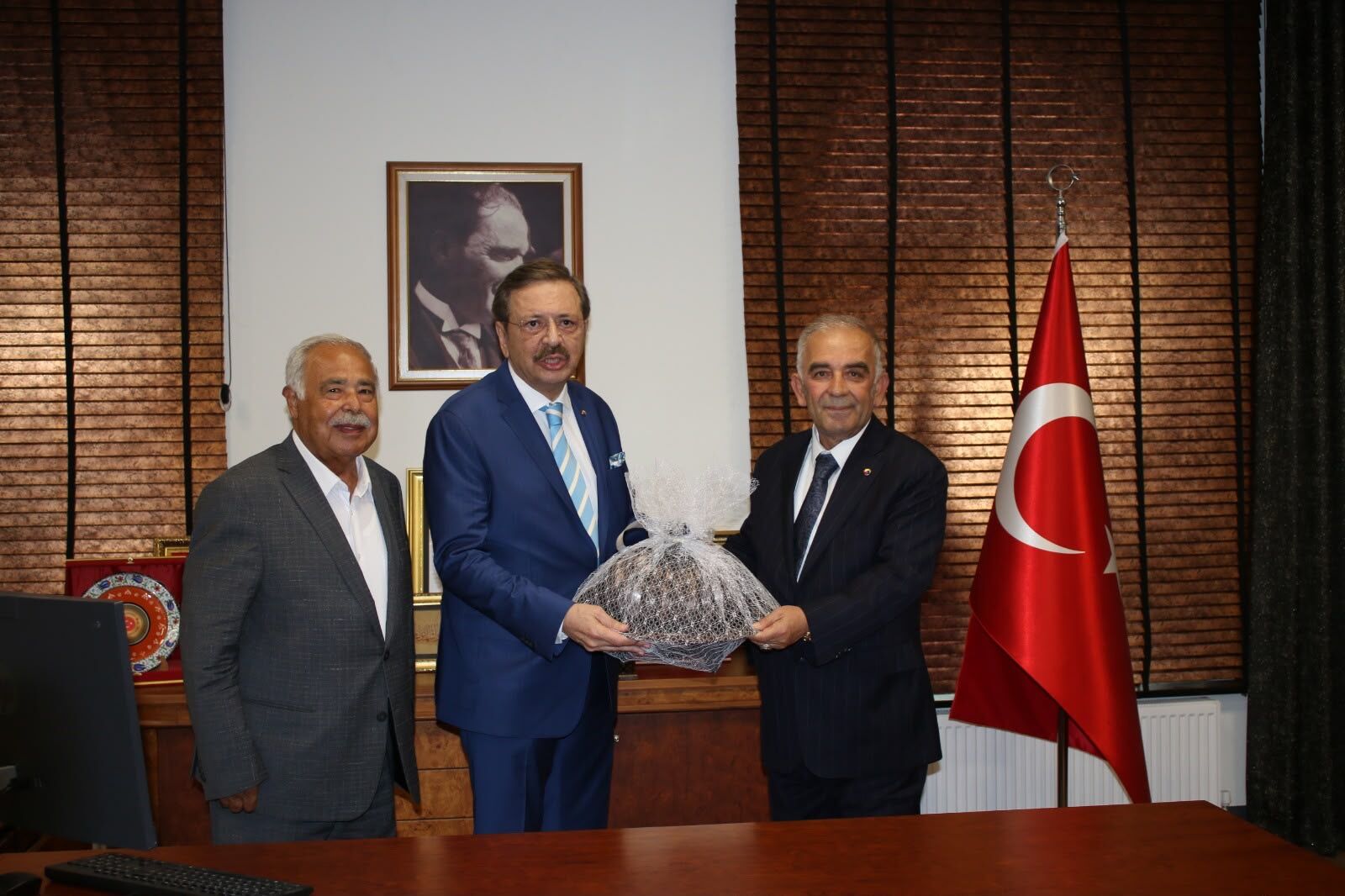 TOBB Başkanı Rifat Hisarcıklıoğlu'ndan Kahramanmaraş Ticaret Borsası'na ziyareti1