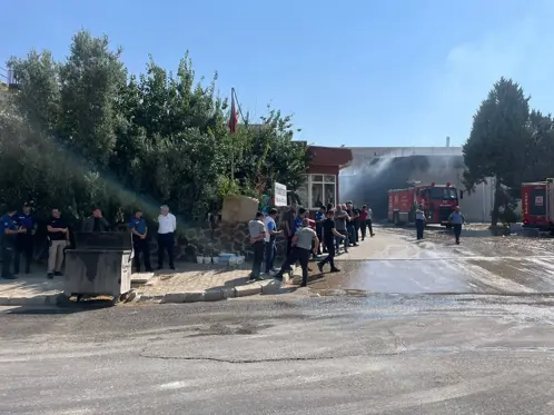 Gaziantep'te Tekstil Fabrikasında Yangın