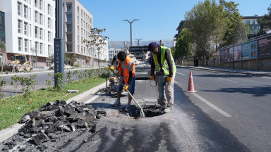 Kahramanmaraş’ta asfaltlanan yollarda rögar kapakları hizalanıyor1