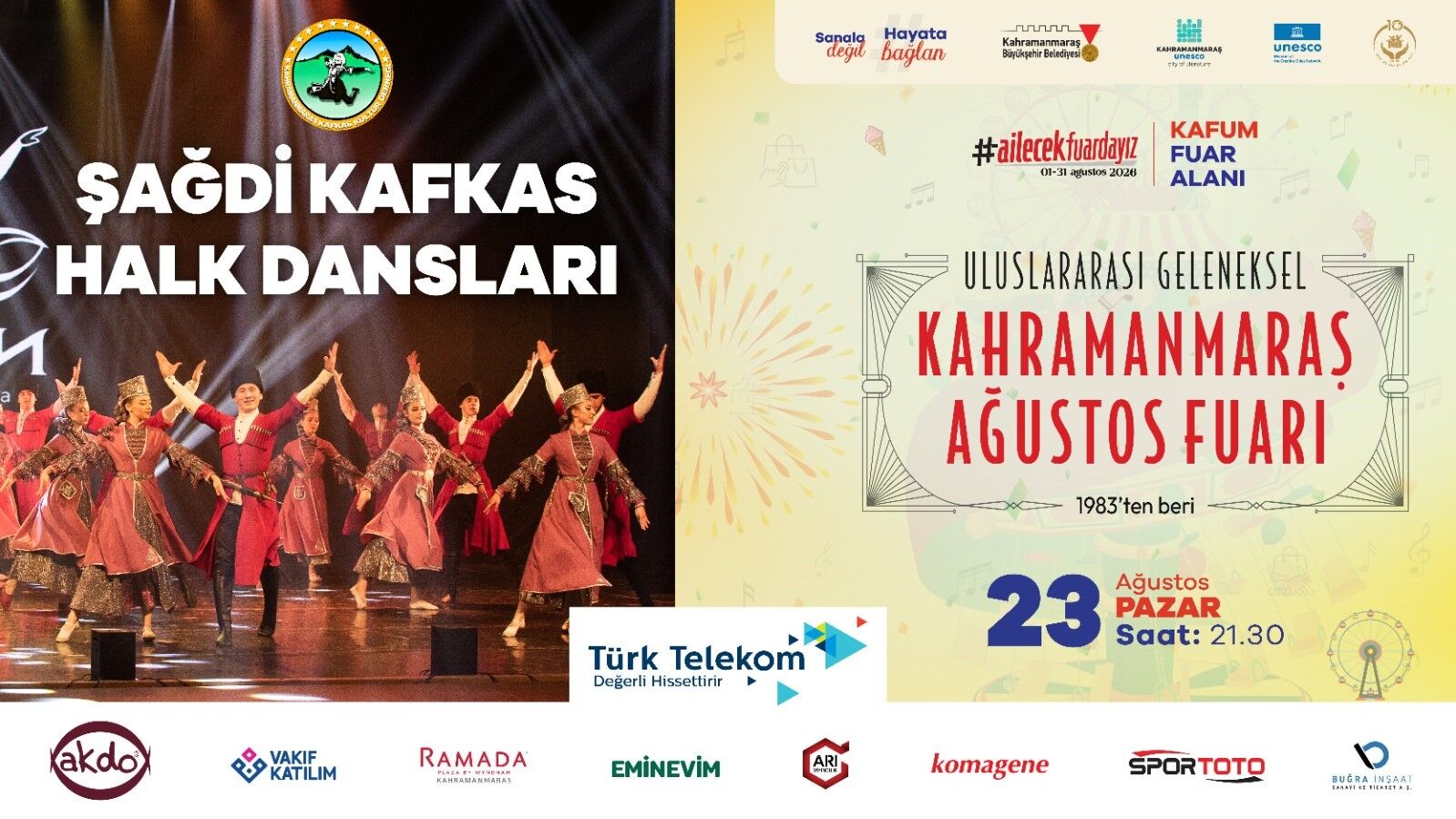 Kahramanmaraş Ağustos Fuarı’nda 23 Ağustos’ta Üç Farklı Etkinlik Düzenlenecek (1)