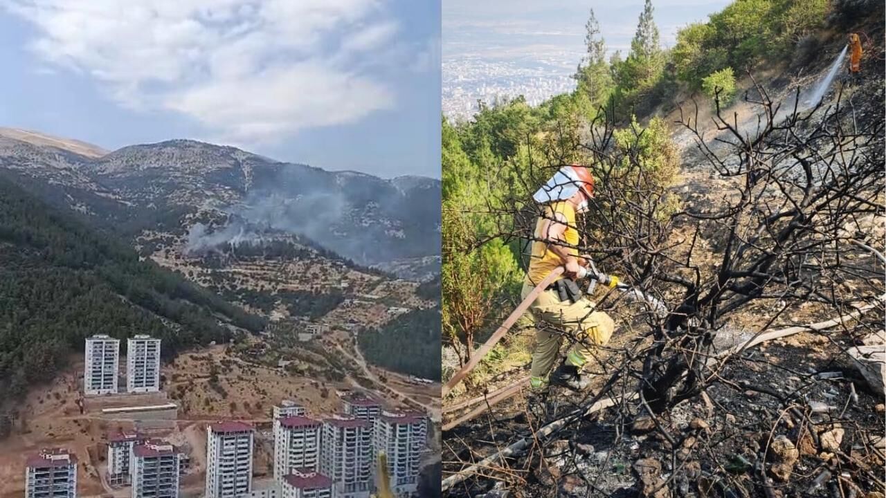 Kahramanmaraş Ahırdağ'daki orman yangını kontrol altına alındı