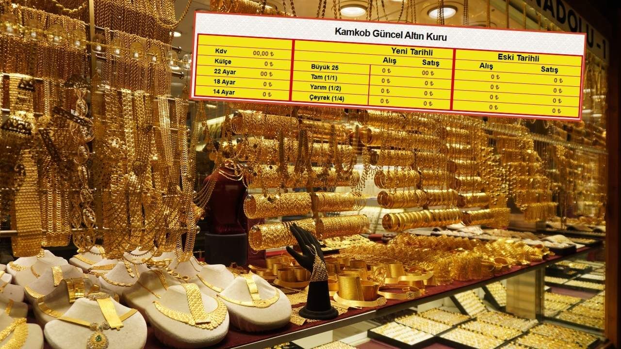 Kahramanmaraş Kuyumcular Odası altın fiyatlarını yine sıfır tuttu!