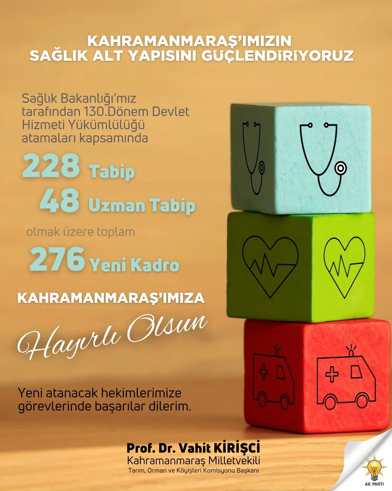 Kahramanmaraş'a 276 Hekim Takviyesi